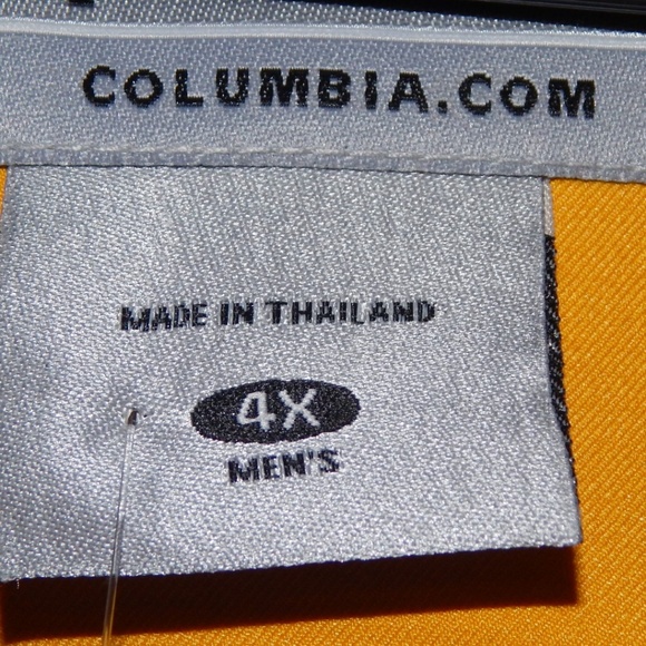 NWT Men Columbia jacket coat 4XL Gold Grey wind / water resistant - Picture 4 of 8